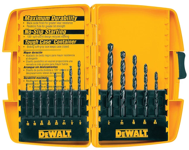 Cheapest π Dewalt Dw1163 13-Piece 135 Deg Split Point Steel Drill Bit Set, Black Oxide π