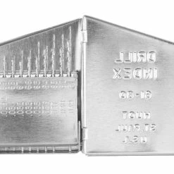 Cheapest 🎉 Hanson Jobbers Length Straight Shank HSS Drill Bit Set, No 61 - 80, Set Of 20 ❤️