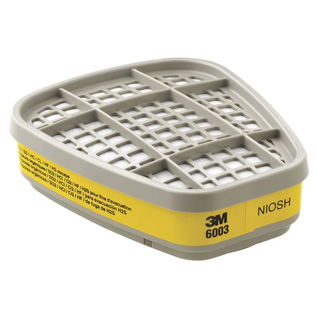 Top 10 π₯ 3M Company 3M 6003 Organic Vapor/Acid Gas Cartridge, 4-1/5 X 3-4/10 Inches, Gray And Yellow, Pack Of 2 π