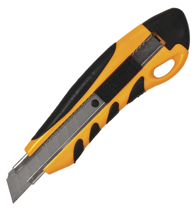Buy π Sparco Heavy Duty Utility Knife, Stainless Steel Blade, Anti-Slip Rubber Grip PVC Handle, Yellow/Black π