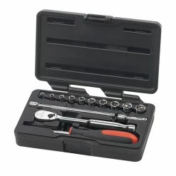 Hot Sale 👏 Gearwrench 14-Piece 6-Point Socket Set - Metric, 1/4 In Drive, Set Of 14 💯