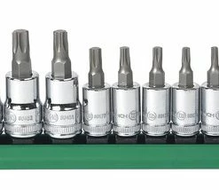 Outlet 💯 Gearwrench 10-Piece Torx Press Fit Bit Socket Set, 1/4 In, 3/8 In Drive, Set Of 10 😉