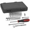 Flash Sale 🔔 Gearwrench 26-Piece 6-Point Standard/Deep Length Socket Set - SAE, 1/4 In Drive, Set Of 26 💯