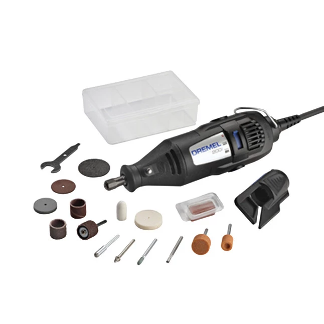 Discount 𧨠Dremel 200 15-Piece Rotary Tool Kit, 11 X 9 X 2-1/2 In, 15000 - 35000 Rpm, 120 VAC, 50 - 60 Hz, Pack Of 15 π₯