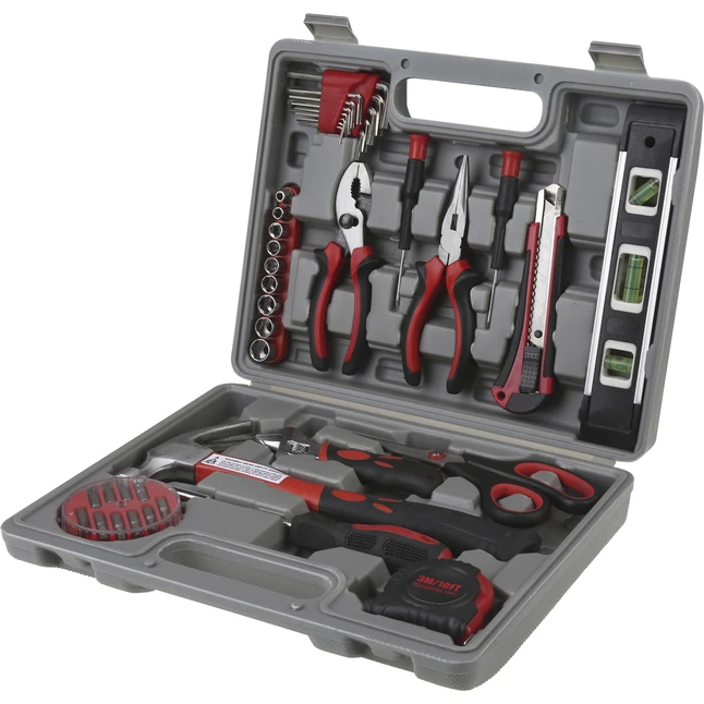 Cheap π Genuine Joe 42 Piece Tool Kit With Case, Gray π - Image 4