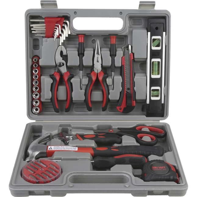 Cheap π Genuine Joe 42 Piece Tool Kit With Case, Gray π