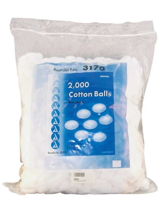 Brand new ⭐ School Health Non-Sterile Cotton Ball, Medium, Pack Of 2000 ⭐ 3 Brand new ⭐ School Health Non-Sterile Cotton Ball, Medium, Pack Of 2000 ⭐