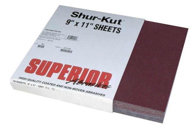 Budget π Superior Abrasives Resin Cloth, J-Weight Backing Abrasive Sheet, 9 X 11 In, 180J, Pack Of 50 β¨