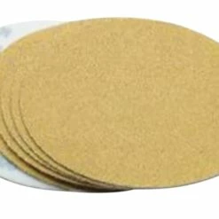Wholesale 🎉 Superior Abrasives VPD C-Weight Backing Abrasive Discs, 5 Inch Diameter, 5 Vaccuum Holes, 60 Grit, Gold, Pack Of 100 🛒