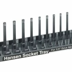 Wholesale 💯 Hansen Global Socket Tray, 1/4 In Drive, 4 - 15 Mm, Plastic, Black 👍