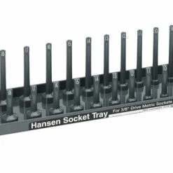 New ⌛ Hansen Global Socket Tray, 3/8 In Drive, 2 - 6 Mm, Plastic, Black ✨