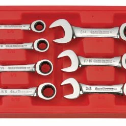 Flash Sale 🎉 Gearwrench 7-Piece Stubby Ratcheting Combination 🔧 Wrench Set - SAE, Set Of 7 🛒