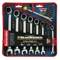 Hot Sale ⭐ Gearwrench 8-Piece Reversible Ratcheting Combination 🔧 Wrench Set - SAE, Set Of 13 🧨