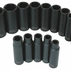 Best Pirce 👏 Sunex Intl 14-Piece 6-Point Deep Length Impact Socket Set - Metric, 1/2 In Drive, Alloy Steel, Set Of 14 🤩